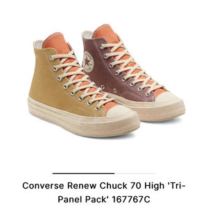Converse Chuck 70 Renew Canvas Hi Top Sneakers W 10 M8